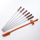 A set of skewers 670*12*3 mm in a leather quiver в Иркутске